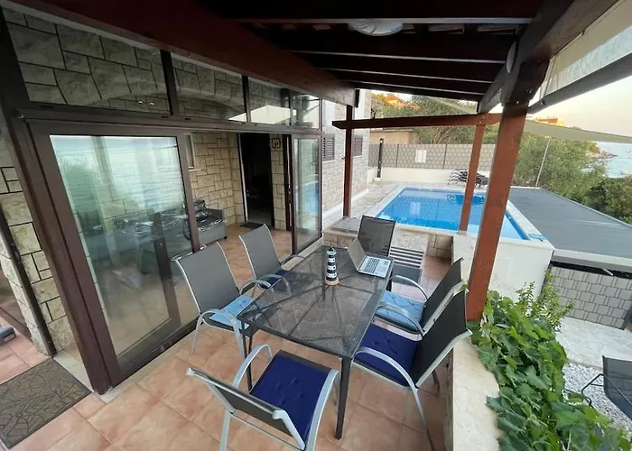 Beachfront With Pool - Myway Villa Trogir